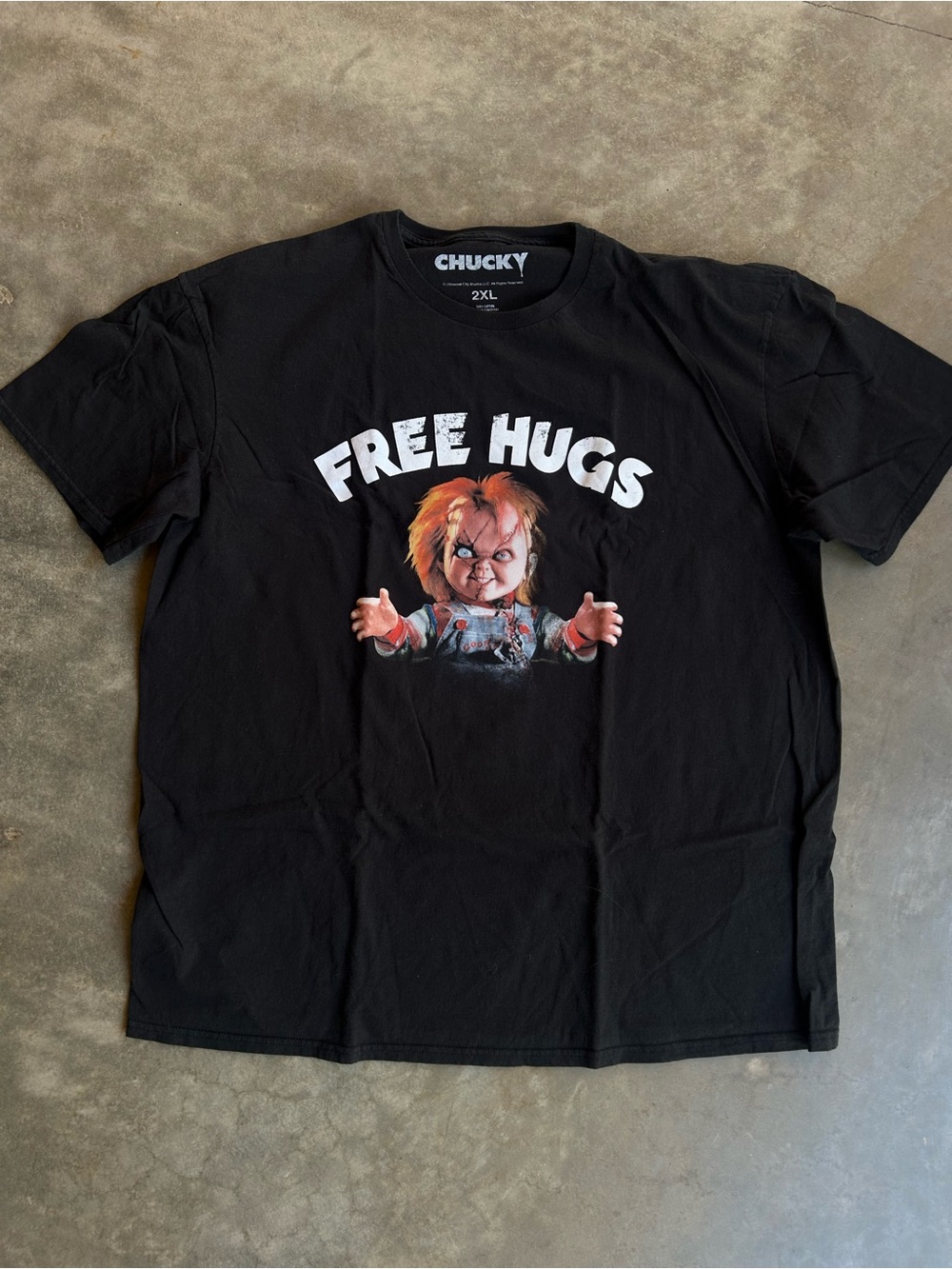 Chucky Free Hugs Graphic Tee - Black